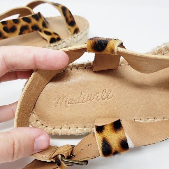 MADEWELL Malia Espadrille Sandal in Leopard Calf - Picture 7 of 8